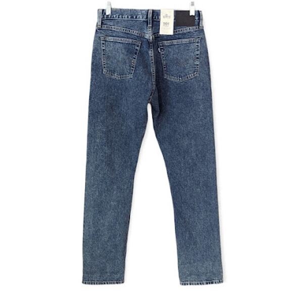 Levi's 501 Selvedge Big E High Rise Button Fly Straight Leg Jeans Size 29x32 NWT - Picture 10 of 14